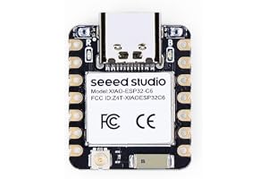 Seeed Studio XIAO ESP32C6 – 2,4 GHz WiFi 6, Bluetooth 5.3, Zigbee, Thread (802.15.4), ESP Rain Maker, AWS IoT, kompatibel med Microsoft Azure, Smart Home