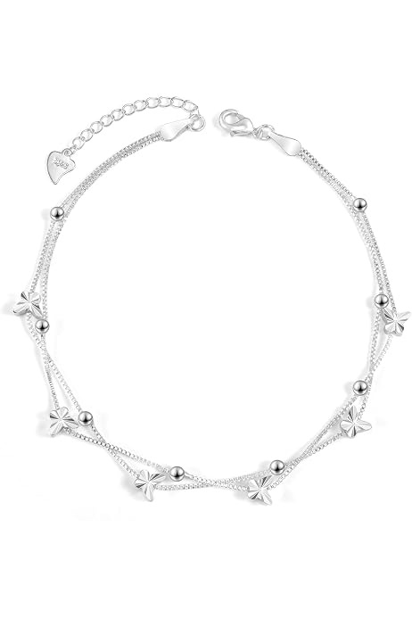 Tobillera Bohemia Con Colgante De Concha Y Elefante - Ajustable (19-32 Cm), Estilo Playa, Para Mujer Y Niñas