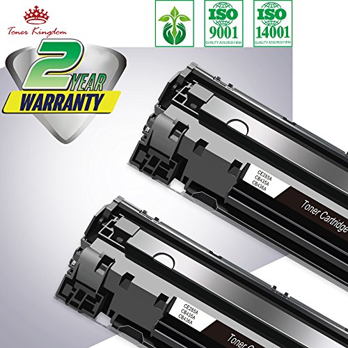 Toner Kingdom 2 cartuchos de t  ner Compatible HP CE285A 85A para su uso en HP Laserjet Pro P1102 P1102w P1104 P1104w P1106 P1108 P1109w M1130 M1132 M1132mfp M1134 M1134mfp M1136 M1136mfp M1210 M1210mfp M1212 M1212nf M1213nf M1217nfw