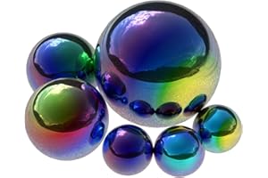 BESPORTBLE Mirror Ball Decorations 6Pcs Polished Reflective Outdoor Gazing Spheres Garden Silver Sphere Balls Patio Ornaments for Garden Decor