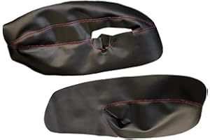 Yurefax For VW, for Golf 4 MK4, for Jetta, for Bora, 1999 2000 2001 2002 2003 2004 2005 Sólo 3 puertas Panel de reposabrazos de puerta de coche cubierta de cuero de microfibra Cubierta del reposabrazo