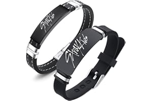 GUNBAK Stray Kids Merch Stray Kids Gifts 2Pcs Stray Kids Bracelet Adjustable Wristband