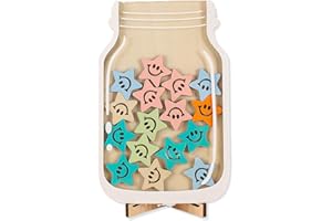 ZEPIQOR Barattolo Premio Stella per Bambini, Vaso Ricompensa per Il Buon Comportamento, Barattolo di Ricompensa Personalizzato, Adatto per Insegnanti in Classe, a Casa e a Scuola