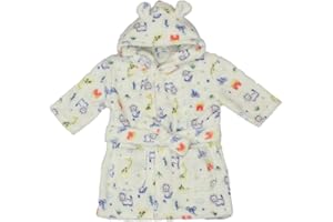 Bamu Peignoir à capuche unisexe en flanelle douce et polaire pour bébé de 0 à 24 mois