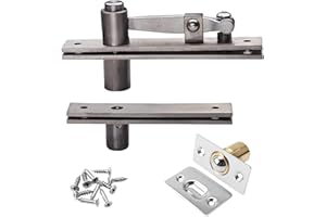 TamBee Pivot Door Hinge Hidden Door Hinges for Secret Door 304 Stainless Steel Hidden Bookcase Hinges with Door Ball Catch