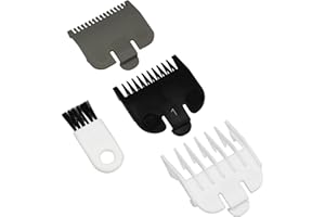 AIRERA Professional Hair Clipper Attachment Combs Set, Guard Guide Combs Compatible with Wahl Standard Full-Sized Magic Clip Super Taper 8148/8504/1919/8591 Hair Clippers (3)