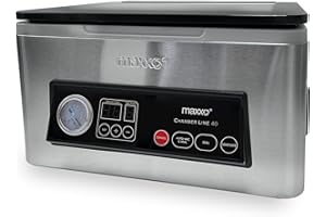 Maxxo VM ChamberLine 40 zgrzewarka próżniowa 4 l, profesjonalna zgrzewarka próżniowa do płynów, 72 l/min + 30 sztuk worków próżniowych gratis