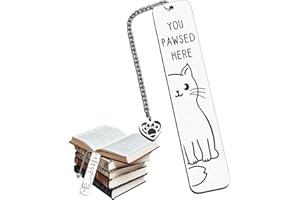 CHENGJIN Stainless Steel Cat Bookmark for Women and Men - Metal Bookmarks Kit With Ten Pieces - Elegant Gift for Girls and Book Lovers (#3)