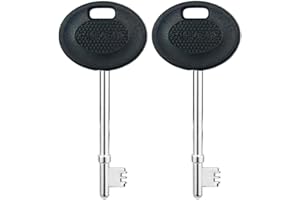 ROKEL Radar Disabled Toilet Key UK – 2 Black Metal Key for Public Accessible Toilets. Durable, Waterproof, Easy Turn Access, Universal Fit for Elderly & Mobility Impaired Users (Black, 2 Pack)