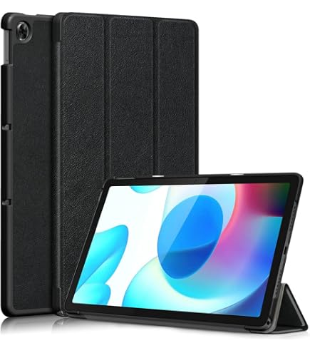 ebestStar - Cover per Realme Pad mini 8.7 (2022), Custodia Protezione Flip Magnetica, Slim Case Sottile Pelle PU, Blu scuro + Vetro Temperato
