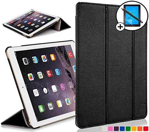ForeFront Cases Hülle für iPad mini - Kunstleder - Ständer-Funktion - magnetische Auto Sleep/Wake-Funktion - inklusive Eingabestift & Displayschutz - Schwarz