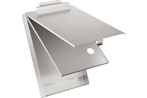 LÄUFER Saunders 21017 - Portablocco con molla CruiserMate su cassetta a modulo, con scomparto intermedio, a 2 vani, apertura dal basso, 23 x 34,5 cm, colore argento