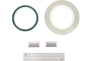 ASHATA 1/4 10 Zoll Bandspulen Bandspleißset, Open Reel Audio Spleißset mit Bandspleißblock, Spleißband und Führungsband, für Reel to Reel Tonbandgeräte