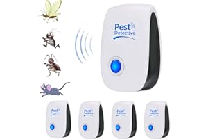 AILEDA Przeciwkomary słuchacz do myszy,Ultradźwiękowy odstraszacz myszy,Odstraszacz ultradźwiękowy dla myszy,Odstraszacz much,Ultradźwiękowe urządzenie przeciw myszom,Słuchawki dla myszy i owadów