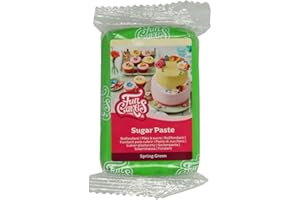 FunCakes Rollfondant Spring Green: Einfach zu verwenden, glatt, flexibel, weich und biegsam, perfekt zum Dekorieren von Kuchen, halal, koscher und glutenfrei, 250 g