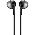 JBL TUNE 205 - In-Ear Headphone with One-Button Remote/Mic - Black