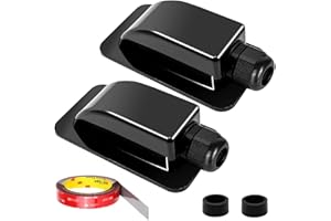 Xiatiaosann Dachdurchführung Kabeldurchführung Solar Kabelverschraubung 1-Fach Wasserdicht IP68 ABS für Solarpanel Klimaanlage Wohnmobil Wohnwagen Boot, 3 mm auf 12 mm, 2 Stück