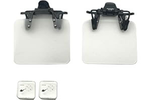 XII WANG YE XII WY - Paquete de 2 gafas de tiro estándar internacionales, con clip para oclusor, máscara de ojos, ayuda para apuntar con arco