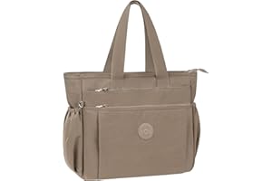 WACCET Borsa a Tracolla Donna Grande, Borsa Tote Donna in Nylon Impermeabile con Multitasche Borsa Università Donna Leggero Casual Grandi Capacità Borsa Shopper Donna per Viaggi, Lavoro, Scuola