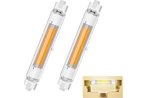DVNOUA Lampadina R7S LED 118mm 30W Dimmerabile, LED R7S Lampada 118mm Equivalenti 300W Lampadine Alogene, R7S LED Lampada Bianco Naturale 4000K 3000LM, Nessun Sfarfallio, Illuminazione Fascio 360°, 2 Pezzi