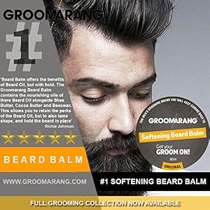 Groomarang Premium Collection Gift Set Beard Oil 30ml Catcher Comb Shave Cream Moustache Wax Beard Balm - Image 4