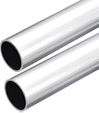 TOP-VIGOR 1 Tubos Redondos de Aluminio 6063-21mm Diámetro Externo - 13mm Diámetro Interno - 300mm Longitud - Tubos Rectos Sin Costura para Proyectos Industriales y Bricolaje
