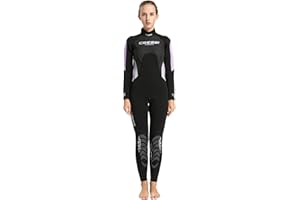 Cressi Morea Lady Monopiece Wetsuit 3 Mm Traje de Neopreno de una Pieza sin Capucha Ultrastretch, Mujeres