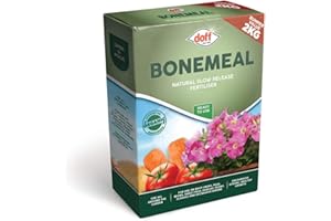 THOMPSON & MORGAN Doff Bone Meal Ready to Use Traditional Formula Balanced Nutrients, 1 x Doff Bonemeal 2kg by Thompson and Morgan