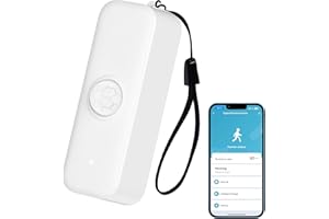 QXMH Sensore di movimento intelligente, sensore di movimento PIR WiFi per sistema di allarme, con monitoraggio remoto dell'app, attivazione di luci e scene, compatibile con Alexa.1PCS