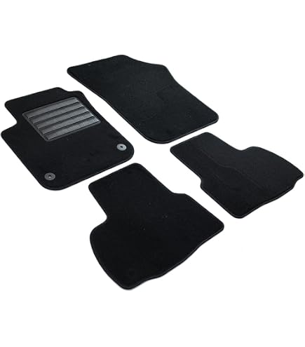Tappetini Auto Personalizzati ASC Per Maggiolino Coupé-Cabrio 2011-2019, In Moquette Con Bordo Antiscivolo E Battitacco In Gomma - Set 4 Pezzi, Prodotti In Italia