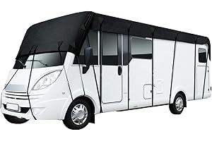 iDMRURvm Caravan Cover Caravan Protective Cover Caravan Motorhome Protective Roof Cover Protective Cover 210D (8.5 x 3 m)