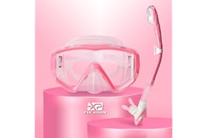 ‎EXP VISION Trockenschnorchel-Set, Pano 3-Fenster-Schnorchelmaske, Anti-Fog-Taucherbrille und Schnorchel, professionelle Schnorchelausrüstung für Erwachsene