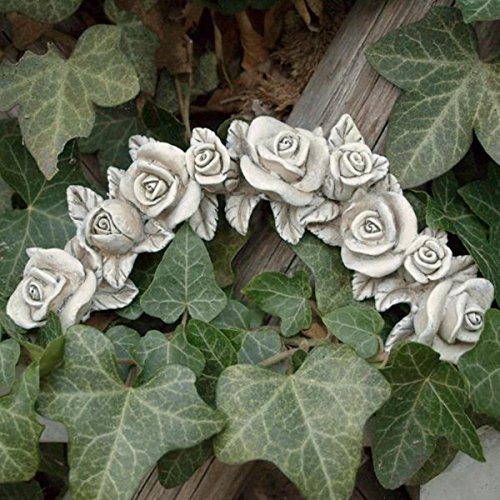 Rosenblüten Ranke wetterfest für die Grabdekoration. Länge 16cm - 2