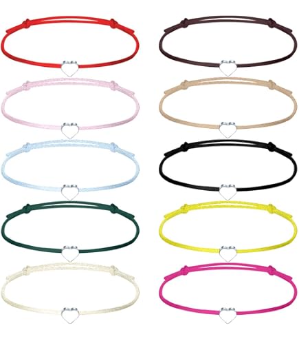 Braccialetto dell'amicizia in nylon intrecciato a mano