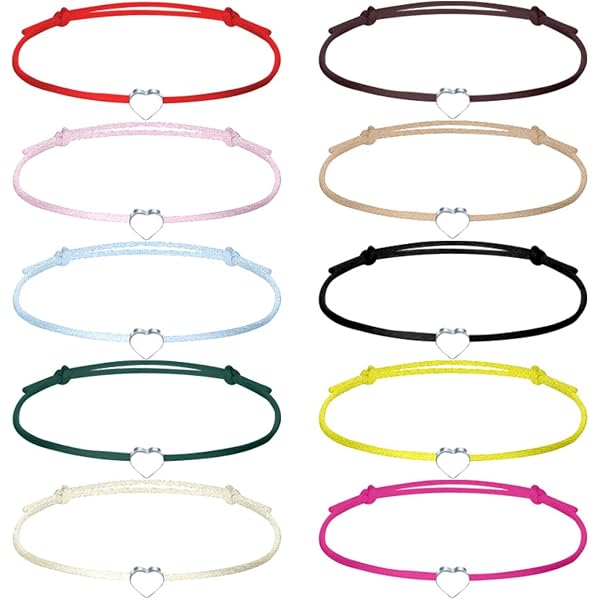 9 Braccialetti Dell'Amicizia Intrecciati A Mano - Multicolore, Regolabili, Per Donna E Ragazza, Regalo Compleanno