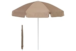 UMBRELLA HEAVEN Garden Parasol 2M Patio Umbrella Sun Shades | Small Portable Beach Parasols with tilting waterproof Canopy | Garden Table Umbrellas with Metal Pole