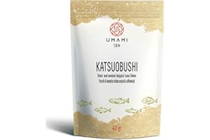 Umami Katsuobushi Bonito Hanakatsuo Flakes 40 gr - Produit par des Japonais, issu de pêche durable, tranché selon la tradition, séchage lent et délicat