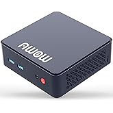 AWOW AK10 Pro Mini PC Intel 12. Gen Alder Lake N100(bis zu 3,4 GHz), 16GB RAM 512GB M.2 SSD Micro Desktop Computer W11 Pro, 4