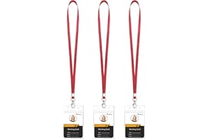 Teskyer Smycz z uchwytem na karty, etui na identyfikator, przezroczysta, wodoodporna, plastikowa, miękka, z zamykanym zamkiem błyskawicznym, czerwone wino