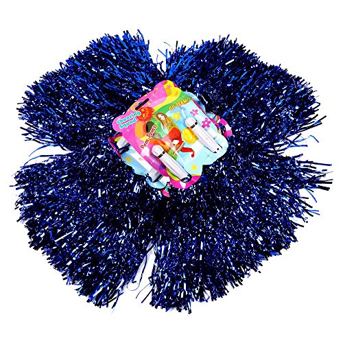 S/O® 12er Pack ( 6x2 ) Pom Poms Farbe: Blau PomPoms Tanzwedel Cheerleader Puschel Tanzpuschel