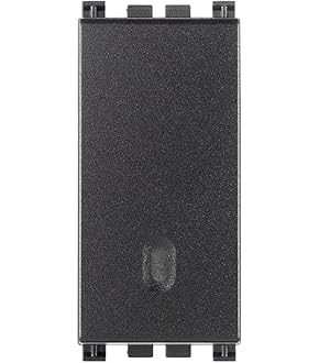 Vimar 19339.13 Prise RJ45 Avec Connecteur Netsafe, Cat. 6, Non Blindée, Câblage Universel T568A/B, 8 Contacts, Bornes Autodénudantes Sans Utilisation D' Outil, Sèrie Arké, Gris