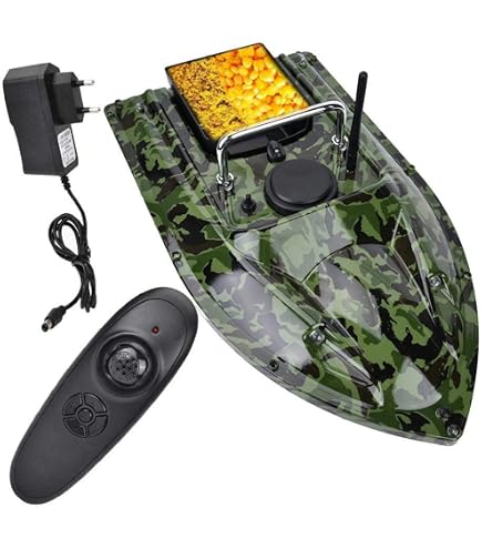Bateau d'appât GPS 12000mAh 500M Portée 3 Catapultes 16 points de
