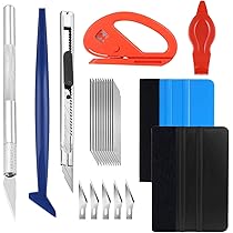 Kit De 8 Outils Pour Pose De Film Teinté Voiture - Raclettes, Couteaux & Accessoires Professionnels