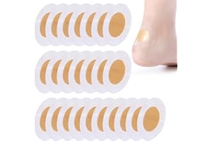 Zuroki 24 pezzi Cerotti Vesciche Tallone, cerotti vesciche piedi, proteggi tallone in gel impermeabile, per la prevenzione e la cura delle vesciche del piede, antifrizione del tallone