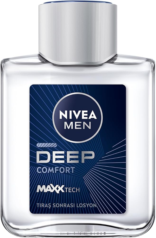 NIVEA MEN Erkek Deep Comfort Tıraş Sonrası Losyon 100 ml,Nemlendirici,Tahrişe ve Kurumaya Karşı Koruma,Yenileyici
