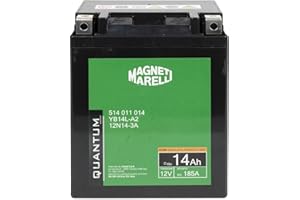 MAGNETI MARELLI Quantum Energy batteria moto e scooter 14AH 12V 185A tecnologia AGM sigillata polo positivo sinistro