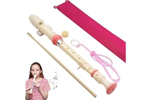 DWFEYOI Flauto soprano, Flauto Scuola Elementare, Scuola Media, Flauto Dolce per Scuola Elementare, 8 Fori, Adatto a Scuole e Principianti, Resina ABS Ecologica, Rimovibile e Facile da Pulire (rosa)