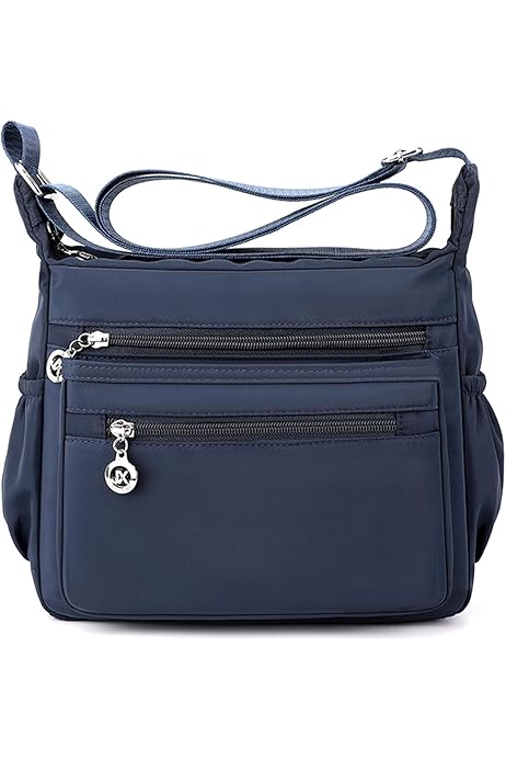 NOTAG Borsa A Tracolla Donna Impermeabile - Nylon, Multi Tasca, Per Viaggio E Quotidiano - Foto 5