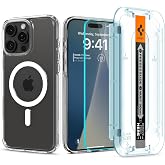 Spigen iPhone 16 Pro Max ile Uyumlu MagSafe Cam Ekran Koruyuculu Kılıf Ultra Hybrid Mag Fit + GLAS.tR EZ Fit HD Beyaz - ACS08