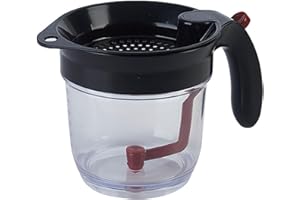 CAMPSIE Separador De Grasa De Salsa, Taza De Filtro De Grasa, Separador De Salsa De 1000 Ml Y Taza Separadora De Grasa, Caldo Sin Grasa para Salsa, Sopas Y Salsa, Un Mejor Sabor De Los Alimentos
